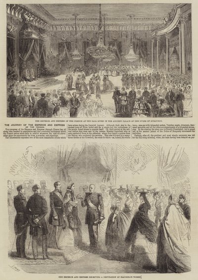 The Journey of the Emperor and Empress of the French by Gustave Janet